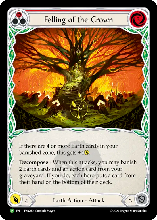 Felling of the Crown (Red) - Flesh and Blood TCG - MoxLand
