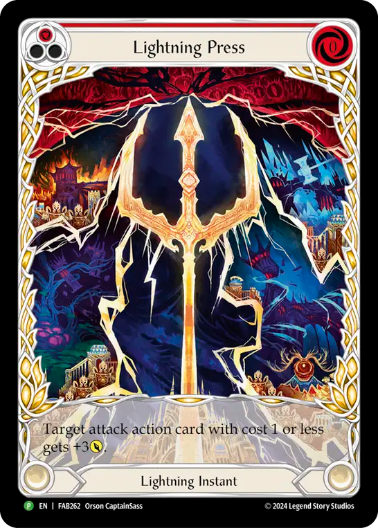 Lightning Press (Red) - Flesh and Blood TCG - MoxLand
