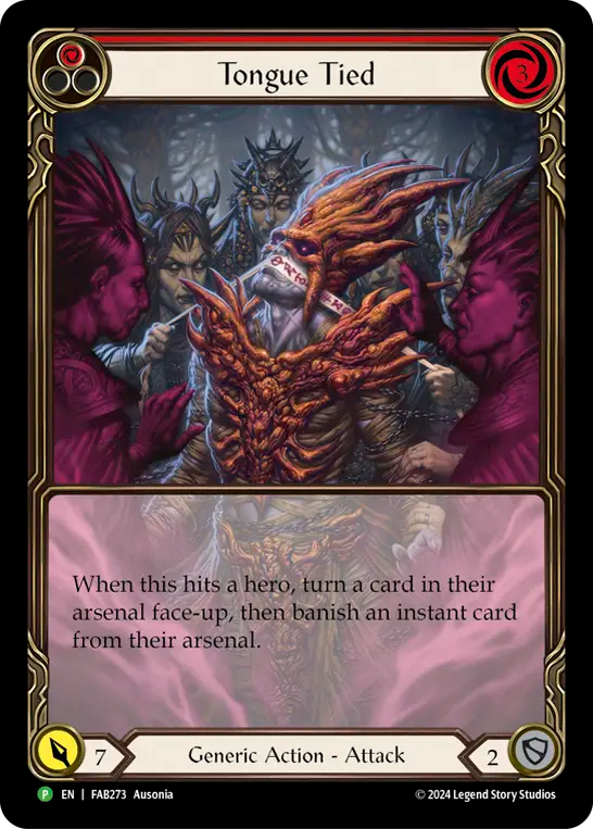 Tongue Tied (Red) - Flesh and Blood TCG - MoxLand