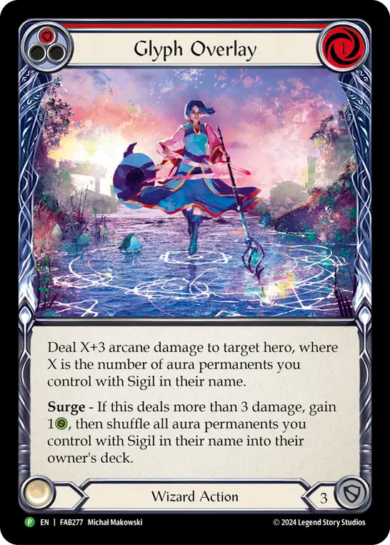 Glyph Overlay (Red) - Flesh and Blood TCG - MoxLand