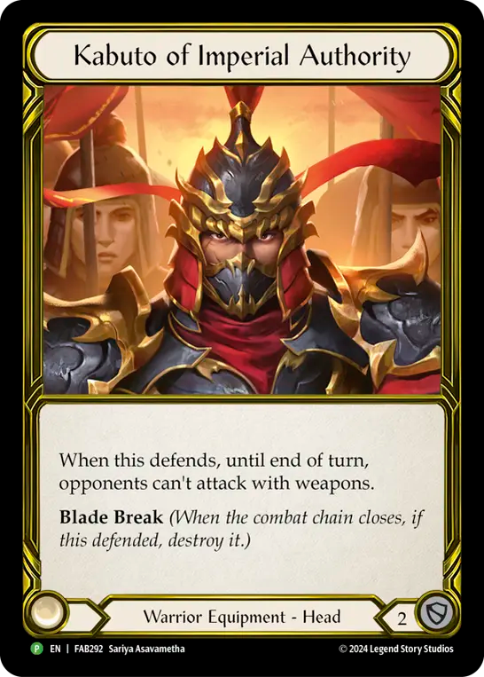 Kabuto of Imperial Authority - Flesh and Blood TCG - MoxLand