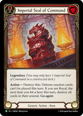 Imperial Seal of Command (Red) - Flesh and Blood TCG - MoxLand