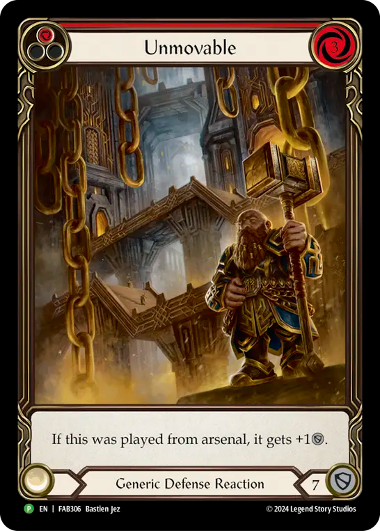 Unmovable (Red) - Flesh and Blood TCG - MoxLand