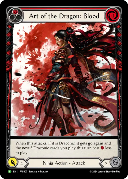Art of the Dragon: Blood (Red) - Flesh and Blood TCG - MoxLand