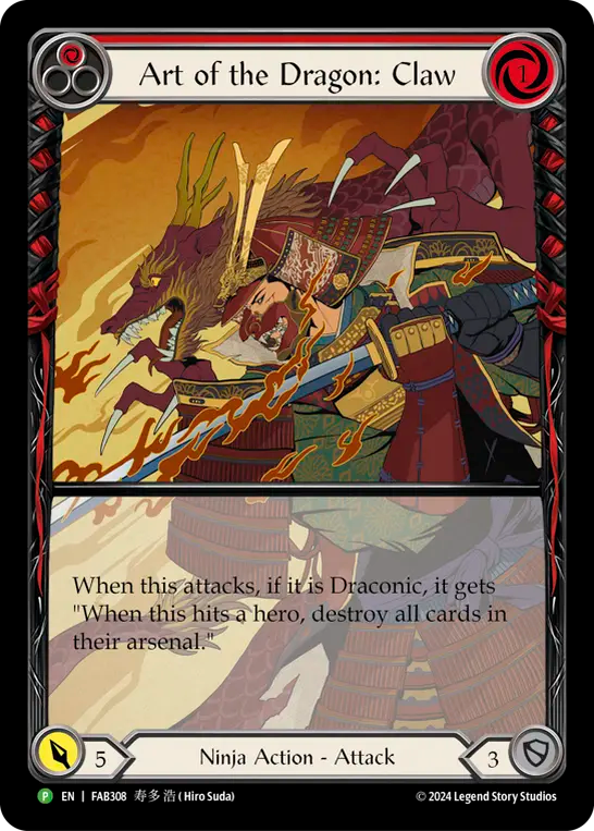 Art of the Dragon: Claw (Red) - Flesh and Blood TCG - MoxLand
