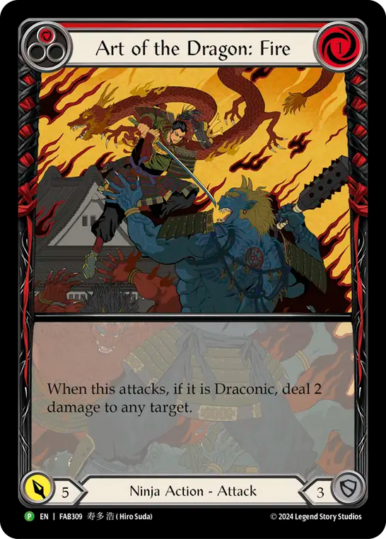 Art of the Dragon: Fire (Red) - Flesh and Blood TCG - MoxLand