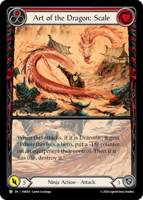 Art of the Dragon: Scale (Red) - Flesh and Blood TCG - MoxLand