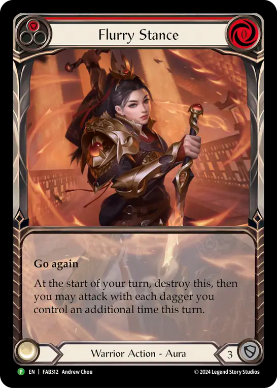 Flurry Stance (Red) - Flesh and Blood TCG - MoxLand