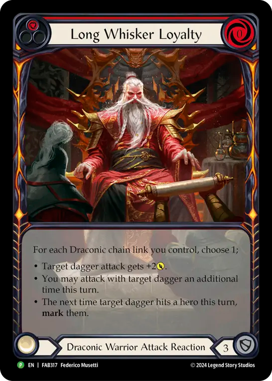 Long Whisker Loyalty (Red) - Flesh and Blood TCG - MoxLand