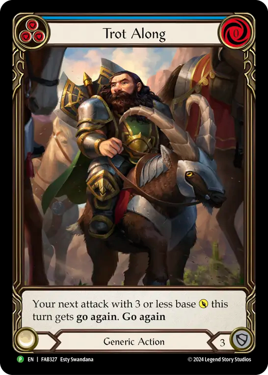 Trot Along (Blue) - Flesh and Blood TCG - MoxLand