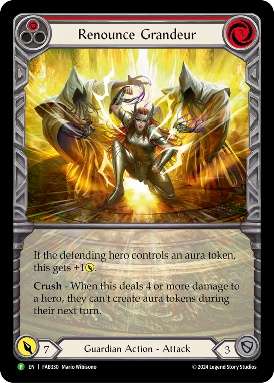 Renounce Grandeur (Red) - Flesh and Blood TCG - MoxLand