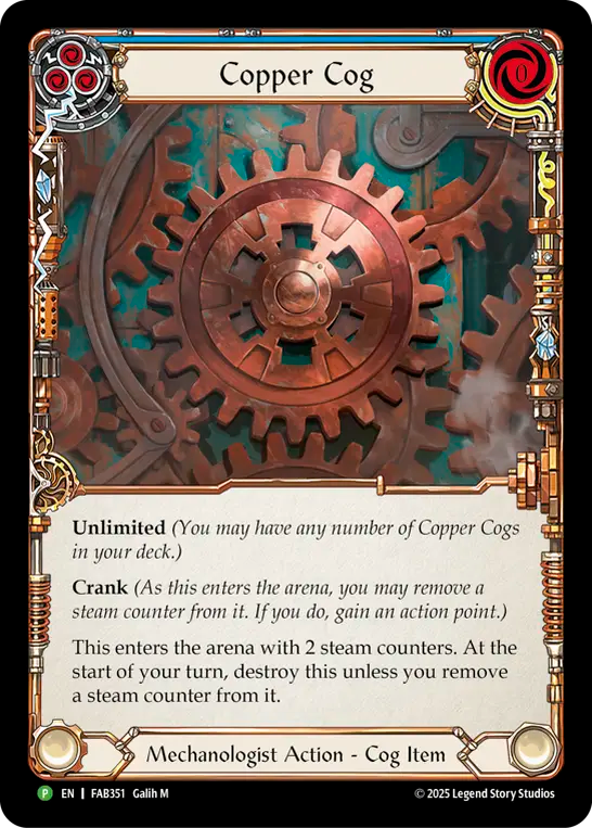 Copper Cog (Blue) - Flesh and Blood TCG - MoxLand