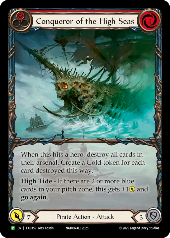 Conqueror of the High Seas (Red) - Flesh and Blood TCG - MoxLand
