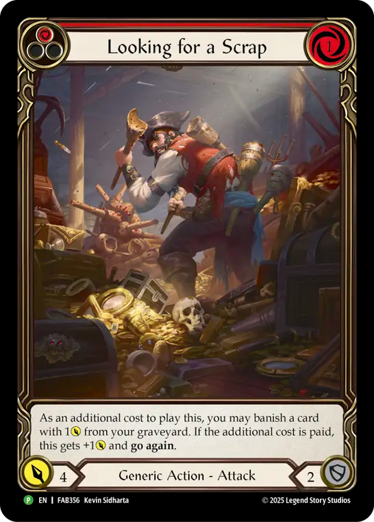 Looking for a Scrap (Red) - Flesh and Blood TCG - MoxLand