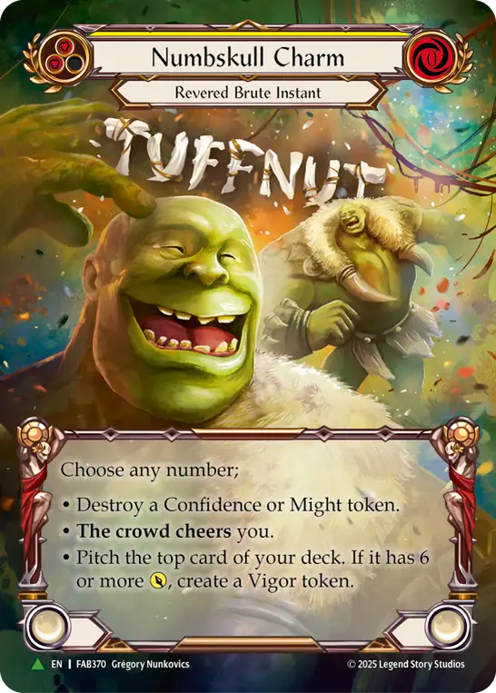 Numbskull Charm (Yellow) - Flesh and Blood TCG - MoxLand