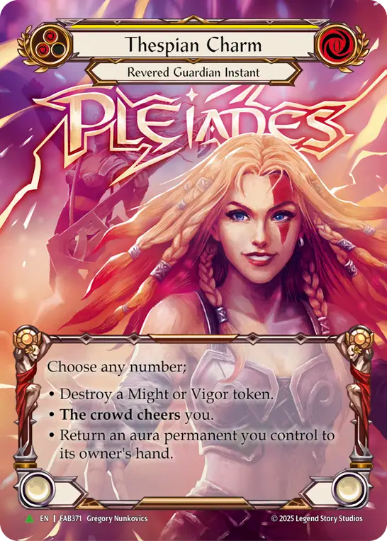 Thespian Charm (Yellow) - Flesh and Blood TCG - MoxLand