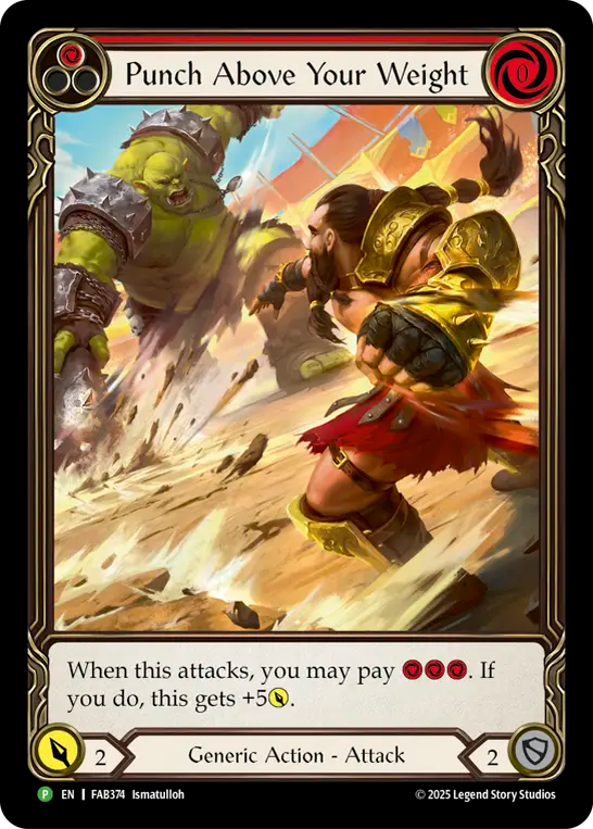 Punch Above Your Weight (Red) - Flesh and Blood TCG - MoxLand
