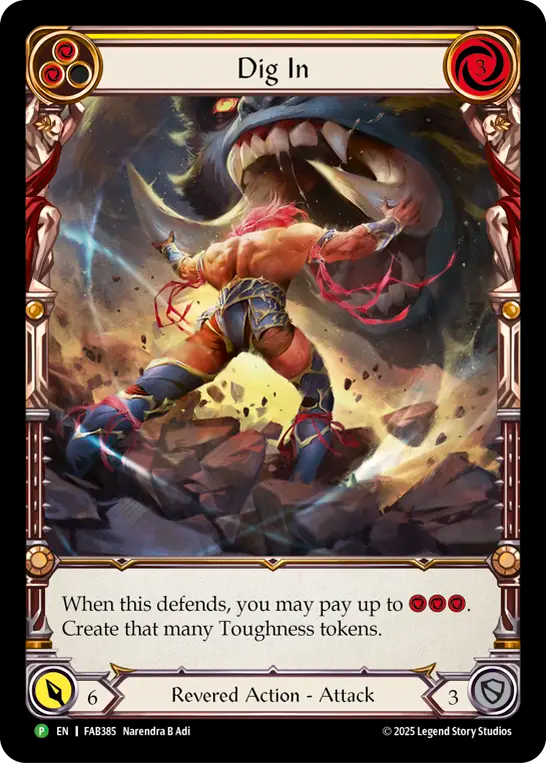 Dig In (Yellow) - Flesh and Blood TCG - MoxLand