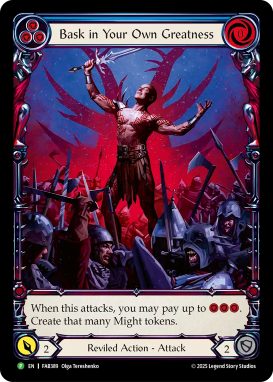 Bask in Your Own Greatness (Blue) - Flesh and Blood TCG - MoxLand