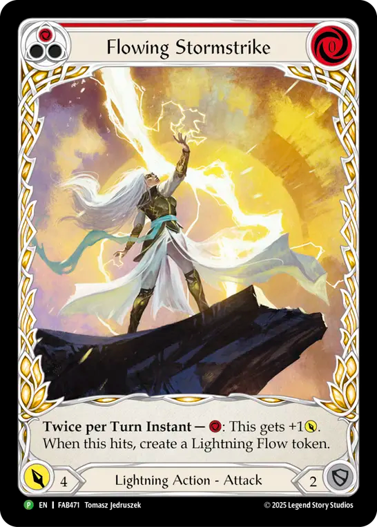 Flowing Stormstrike (Red) - Flesh and Blood TCG - MoxLand