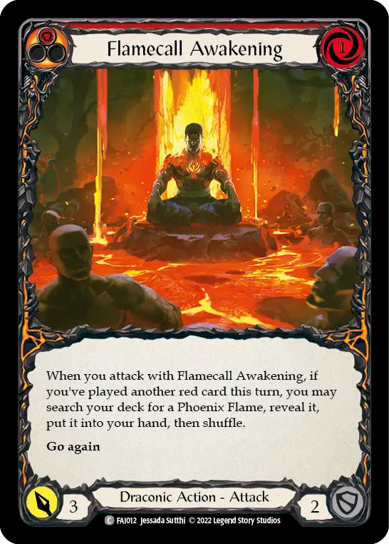 Flamecall Awakening (Red) - Flesh and Blood TCG - MoxLand