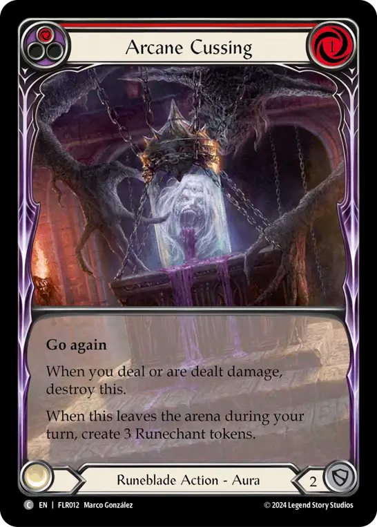 Arcane Cussing (Red) - Flesh and Blood TCG - MoxLand