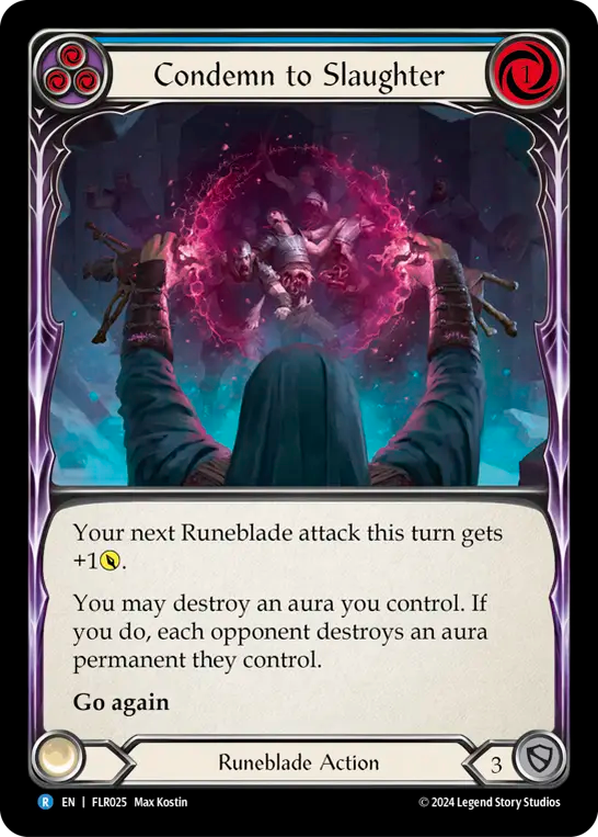 Condemn to Slaughter (Blue) - Flesh and Blood TCG - MoxLand