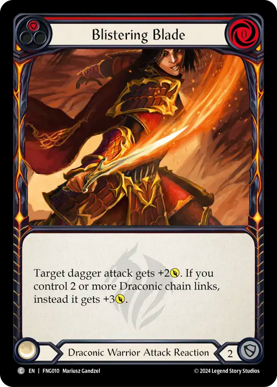 Blistering Blade (Red) - Flesh and Blood TCG - MoxLand