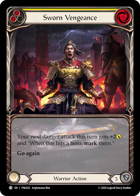 Sworn Vengeance (Yellow) - Flesh and Blood TCG - MoxLand