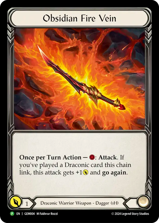 Obsidian Fire Vein - Flesh and Blood TCG - MoxLand