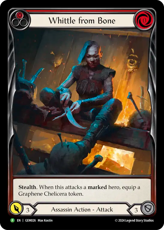 Whittle from Bone (Red) - Flesh and Blood TCG - MoxLand