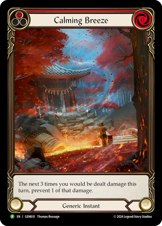 Calming Breeze (Red) - Flesh and Blood TCG - MoxLand