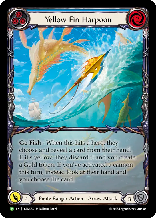 Yellow Fin Harpoon (Blue) - Flesh and Blood TCG - MoxLand