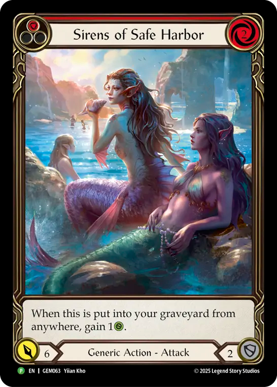 Sirens of Safe Harbor (Red) - Flesh and Blood TCG - MoxLand