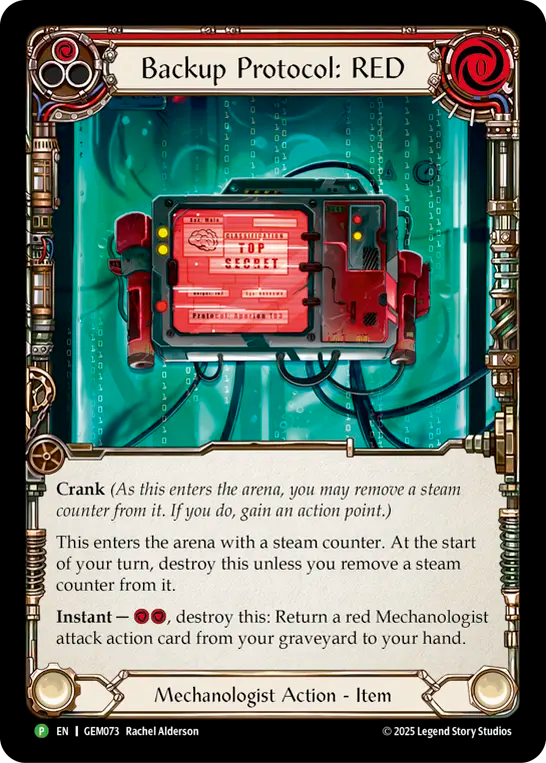 Backup Protocol: RED (Red) - Flesh and Blood TCG - MoxLand