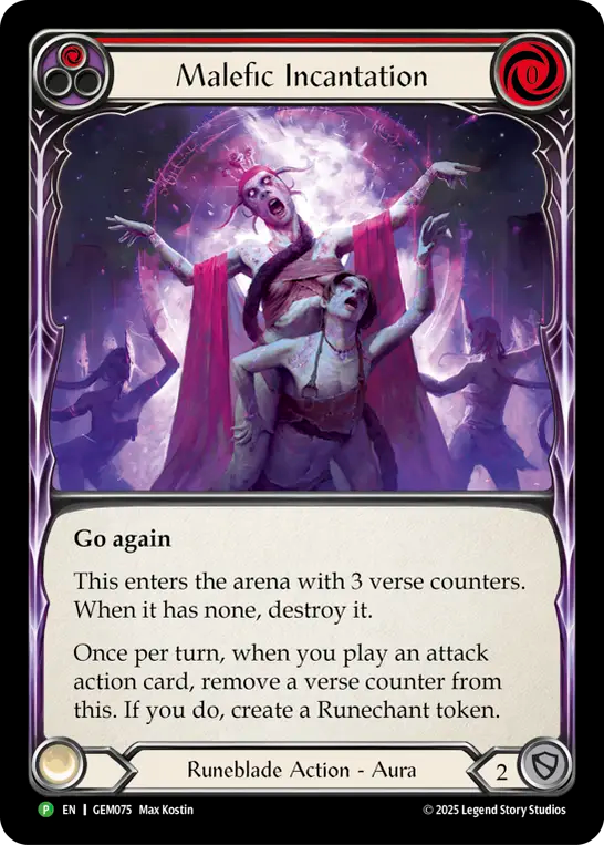 Malefic Incantation (Red) - Flesh and Blood TCG - MoxLand