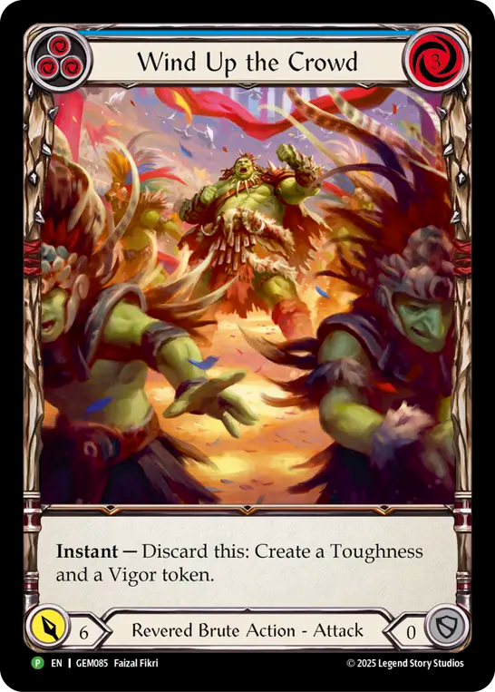 Wind Up the Crowd (Blue) - Flesh and Blood TCG - MoxLand