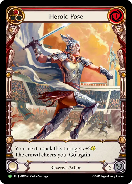 Heroic Pose (Red) - Flesh and Blood TCG - MoxLand