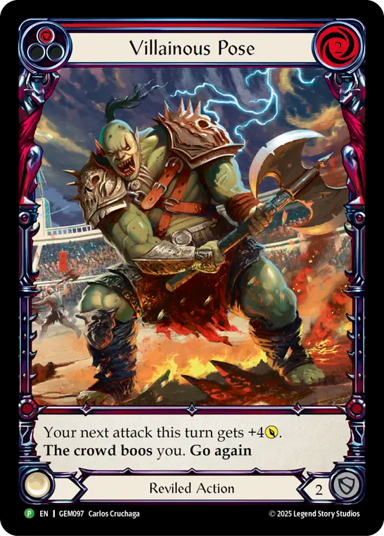 Villainous Pose (Red) - Flesh and Blood TCG - MoxLand