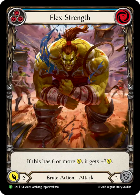 Flex Strength (Blue) - Flesh and Blood TCG - MoxLand