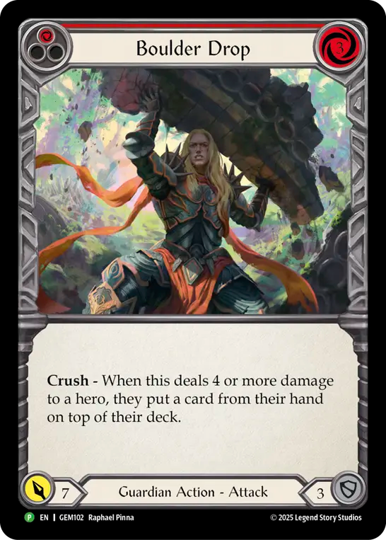 Boulder Drop (Red) - Flesh and Blood TCG - MoxLand