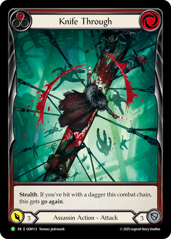 Knife Through (Red) - Flesh and Blood TCG - MoxLand