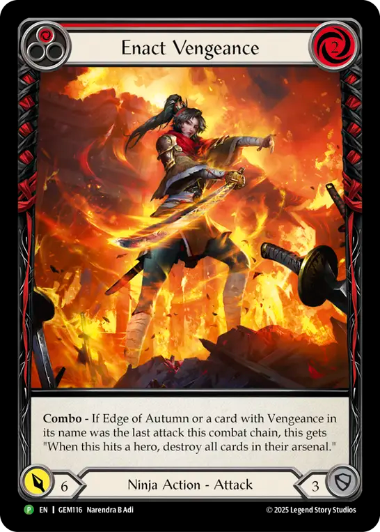 Enact Vengeance (Red) - Flesh and Blood TCG - MoxLand