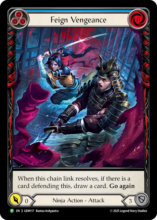 Feign Vengeance (Blue) - Flesh and Blood TCG - MoxLand