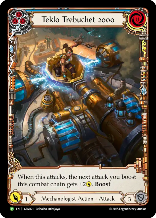 Teklo Trebuchet 2000 (Blue) - Flesh and Blood TCG - MoxLand