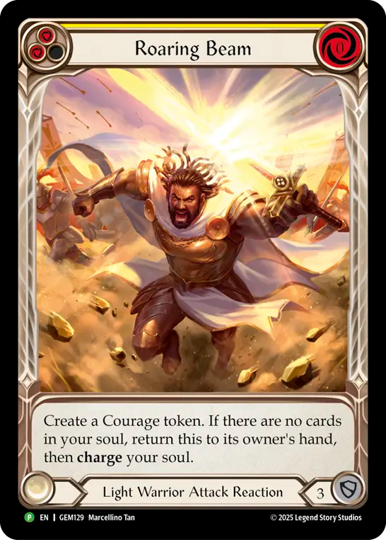 Roaring Beam (Yellow) - Flesh and Blood TCG - MoxLand
