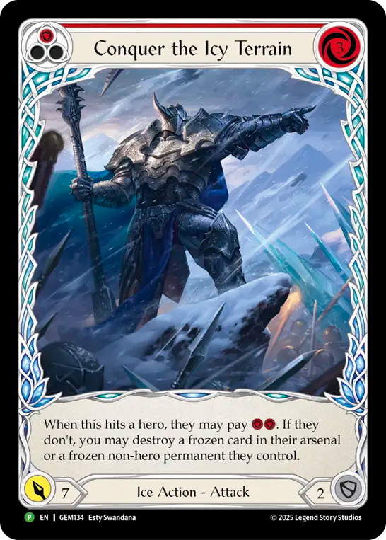 Conquer the Icy Terrain (Red) - Flesh and Blood TCG - MoxLand