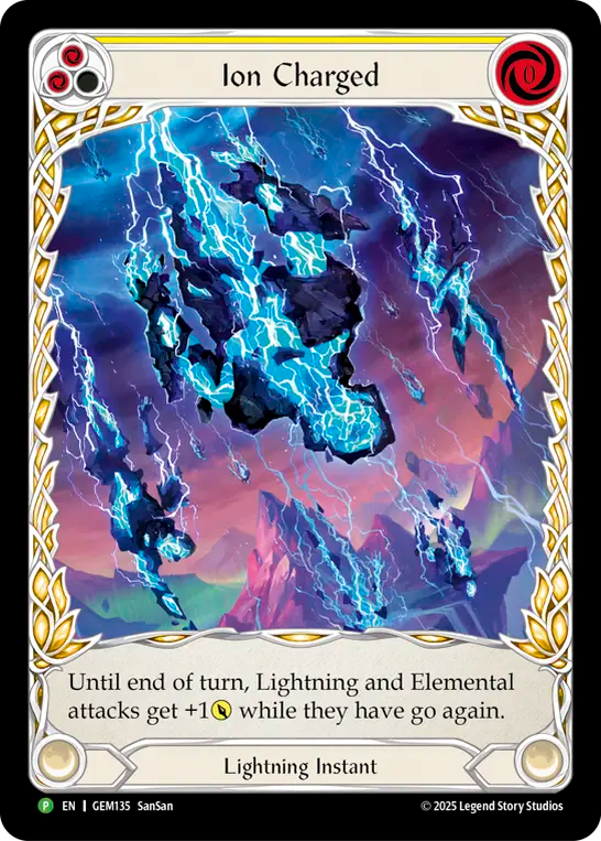 Ion Charged (Yellow) - Flesh and Blood TCG - MoxLand