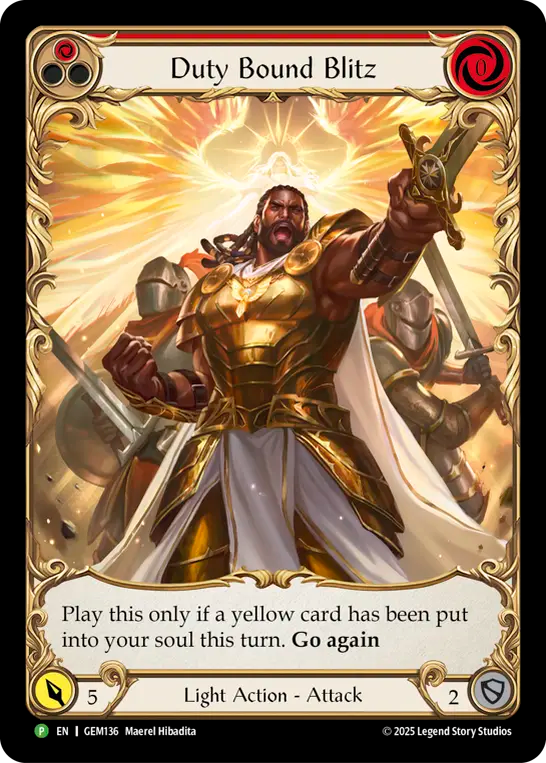 Duty Bound Blitz (Red) - Flesh and Blood TCG - MoxLand