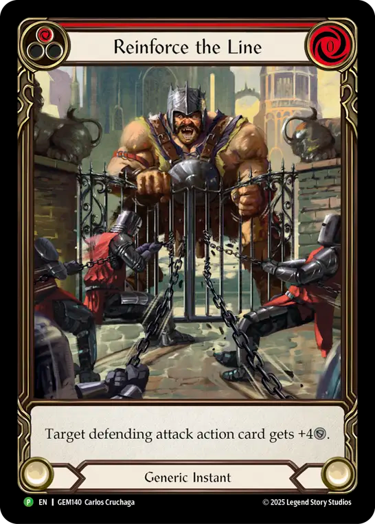 Reinforce the Line (Red) - Flesh and Blood TCG - MoxLand